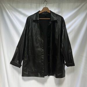 Black Faux Leather Jacket